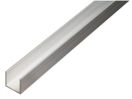 PROFIEL. U-FORM.ALU.BLANK.20X20X20X1.5/1M REF:47448