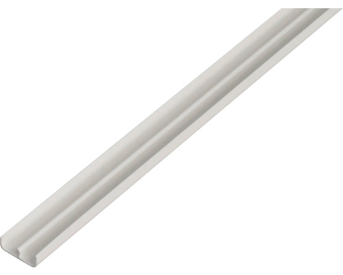 RAILPROFIEL ONDER, PVC, WIT, 6,5/1M REF:485153