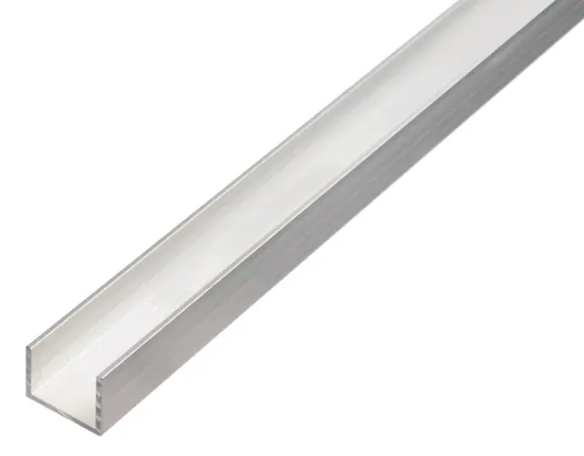 ALUMINIUM U-PROFIEL 15 X 10 X 12 X 1,5 MM – 1000 MM – NATUREL REF:492519