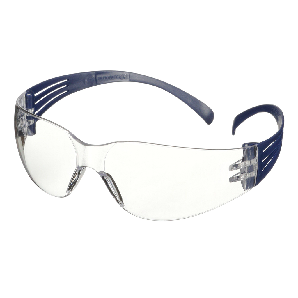 VEILIGHEIDSBRIL SECURE FIT 100 ANTIKRAS/ANTICONDENS HELDERE LENZEN SF101AF-BLU-EU REF:7100244064 3M