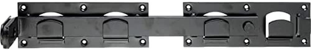 GRENDEL VOOR DUBBELE DEUR 430MM ZWART REF:210205