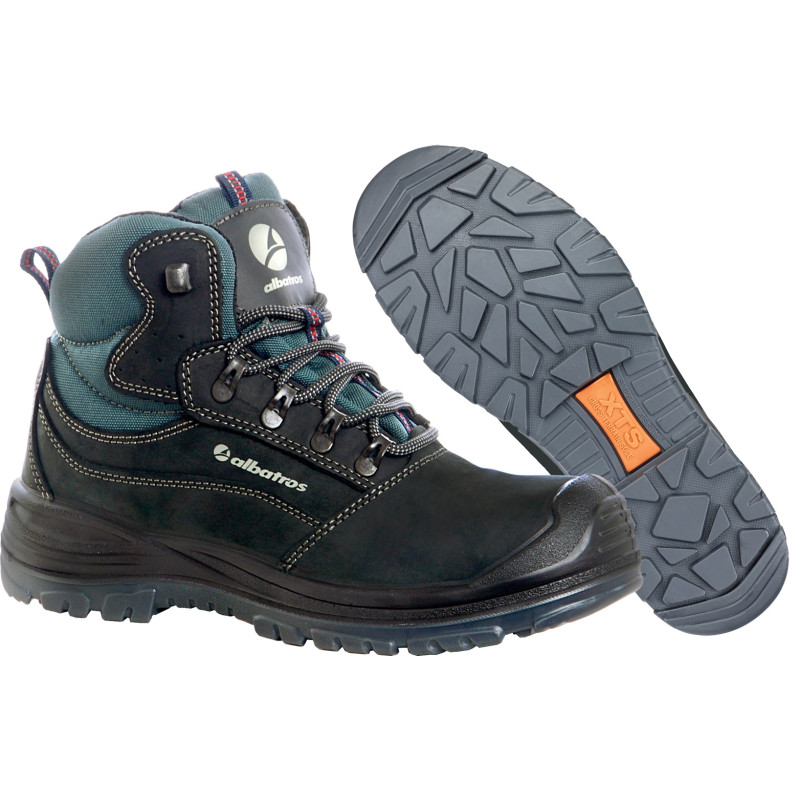 ALBATROS 63.170.0 "ROCKY MID" HOGE VEILIGHEIDSSCHOEN ZWART MT:46 REF:63.170.046 ALBATROS