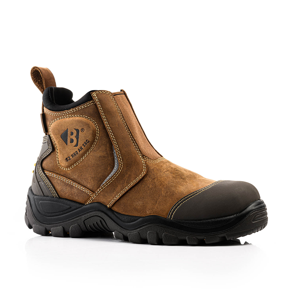 BUCKSHOT INSTAPPER BRUIN ENKELBESCHERMING S3/HRO/AN/SRC/WRU MT 45 REF:BSH014BR-45 BUCKBOOTZ