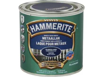 HT SATIJNGLANSLAK DONKERBLAUW 250 ML REF:HT5082297 HAMMERITE