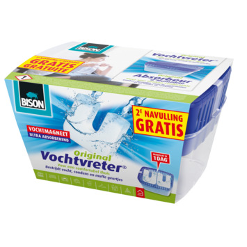 BISON VOCHTVRETER APPARAAT 450G MET 2 NAVULLINGEN REF:BI6313244 PERFECTA BISON