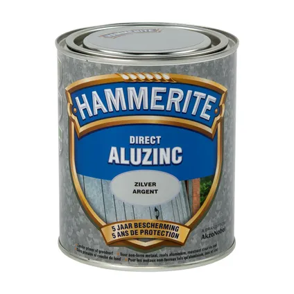 HT DIR.ALUZINC HOOGGLANS ZILVER 750 ML REF:HT5082401 HAMMERITE