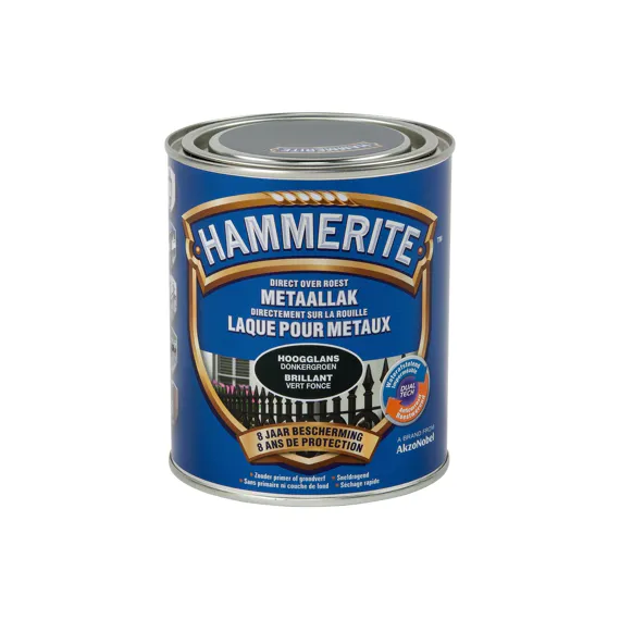 HT HOOGGLANSLAK DONKERGROEN 750 ML REF:HT5082252 HAMMERITE