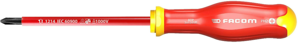 SCHROEVENDRAAIER PROTWIST PH0X75 GEÏSOLEERD 1000V REF:ATP0X75VE FACOM