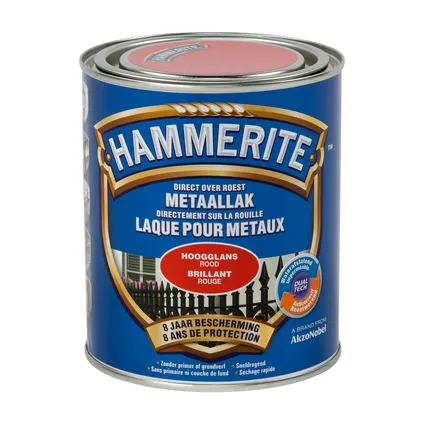 HT HOOGGLANSLAK ROOD 750 ML REF:HT5082261 HAMMERITE