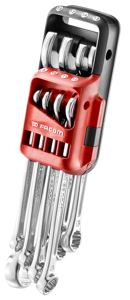SET VAN 8 STEEKRINGSLEUTELS IN HOUDER REF:440.JP8PB FACOM