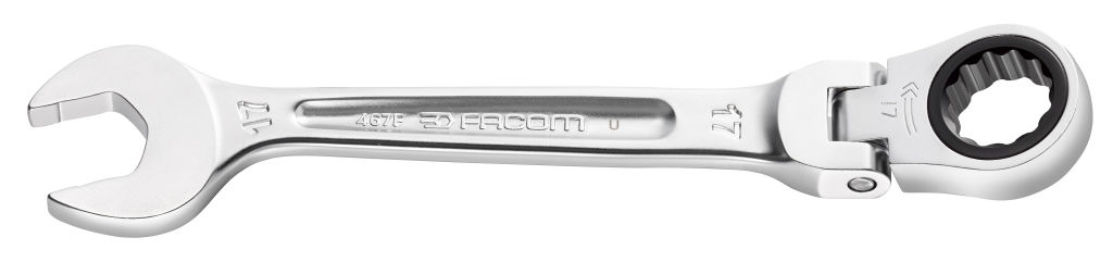 SCHARNIERENDE ANTI-SLIP STEEKRINGRATELSLEUTEL 8MM REF:467BF.8 FACOM