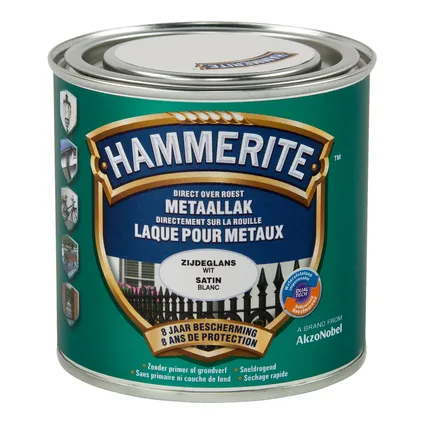 HT SATIJNGLANSLAK WIT 250 ML REF:HT5082281 HAMMERITE