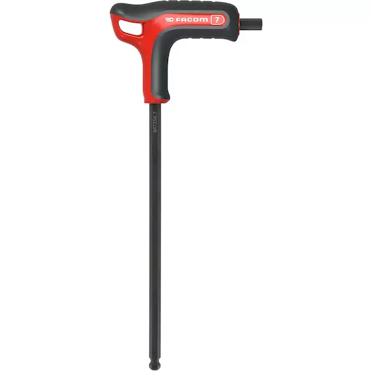 INBUSSLEUTELS 6 KANT, T-VORM ERGO KOGELKOP 7MM  REF:84TZSA.7 FACOM