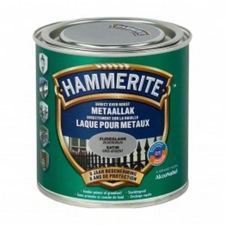 HT METAALLAK ZIJDEGLANS GEBROKEN WIT 0,75L REF:HT5195339 HAMMERITE