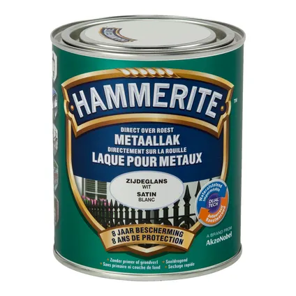 HT SATIJNGLANSLAK WIT 750 ML REF:HT5082282 HAMMERITE