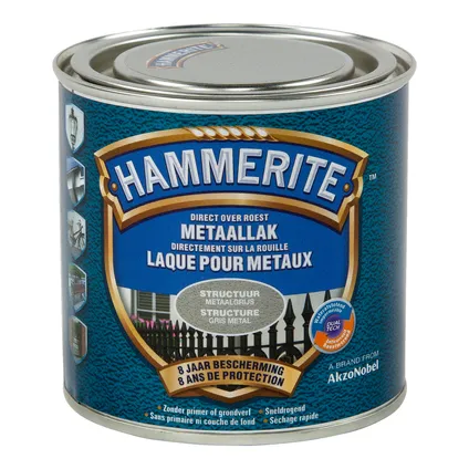 HT STRUCTUUR MAT LAK METAALGRIJS 250 ML REF:HT5082312 HAMMERITE