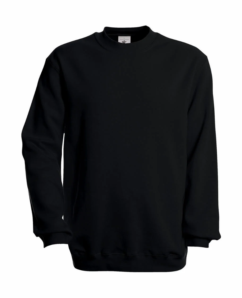 B&C SWEATER 'SET IN' ZWART MAAT:XL REF:216.42