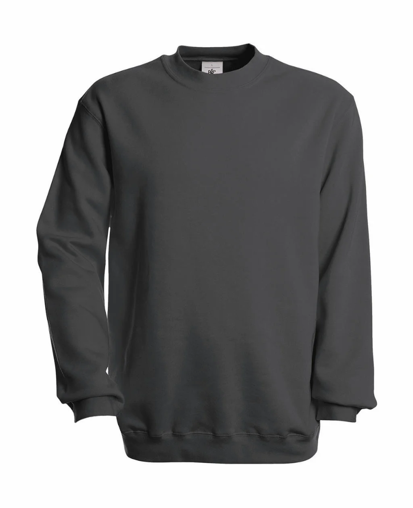 B&C SWEATER 'SET IN' STAALGRIJS MT:M REF:216.42