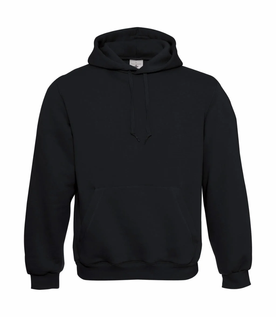 B&C HOODED SWEATER ZWART 3XL REF:276.42