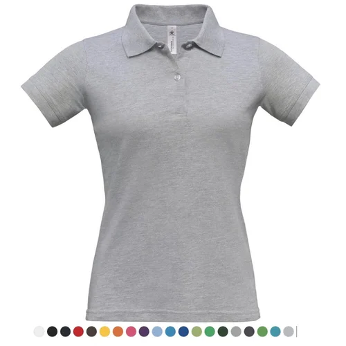 SAFRAN PURE/WOMEN POLO HEATHER GREY 2XL REF:526.42 HEATHER GREY 2XL B&C