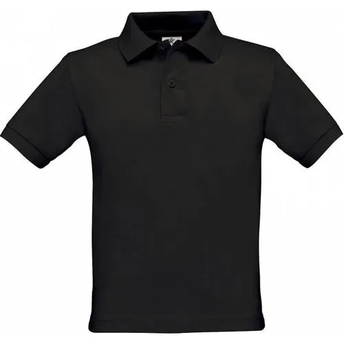 SAFRAN/KIDS POLO BLACK 5-6 (110/116) REF:588.42 ZWART 5/6 (110/116) B&C