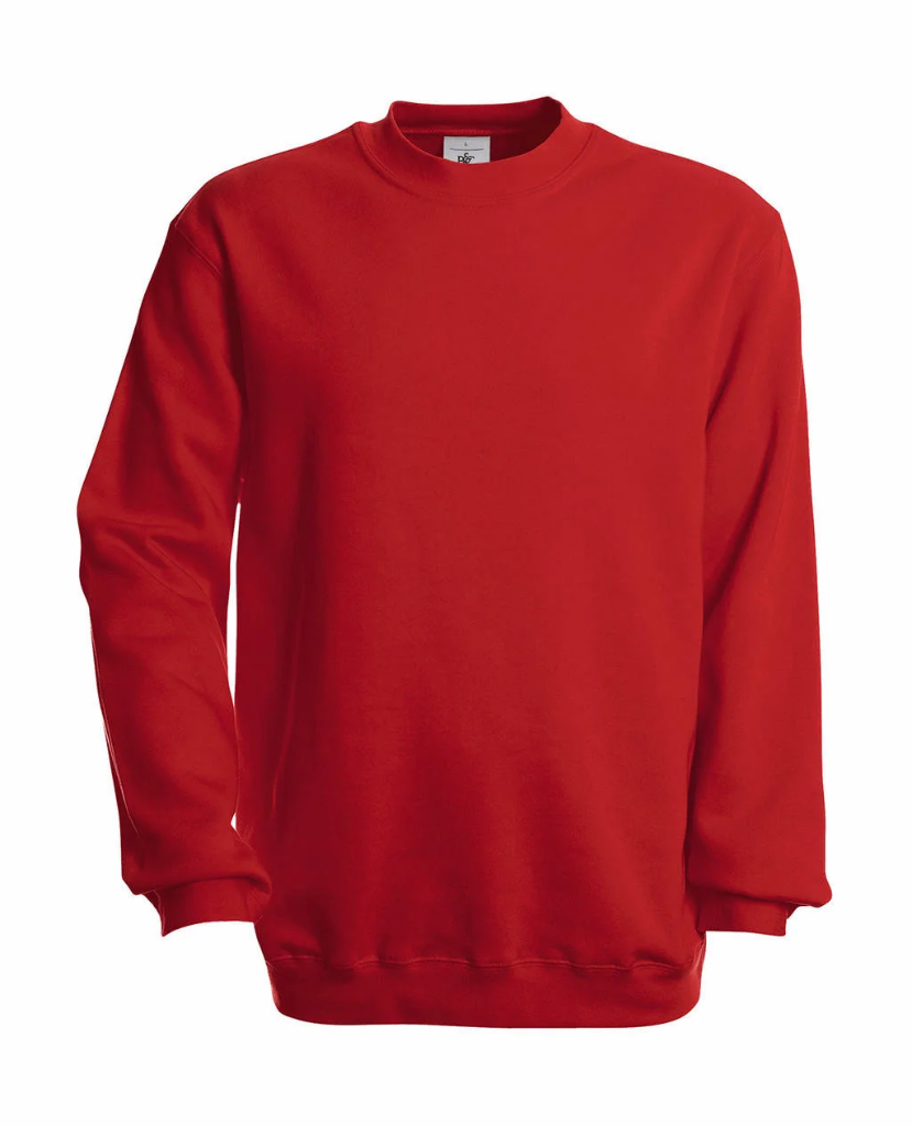 B&C SWEATER 'SET IN' RED MAAT:XL REF:216.42 RED XL B&C