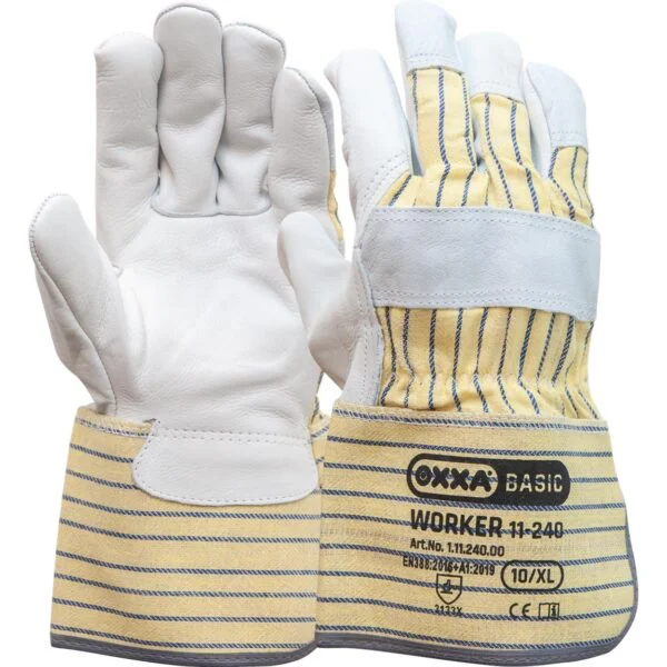 NERFLEDEREN HANDSCHOEN MET GERUB. KAP REF:1.11.240.00