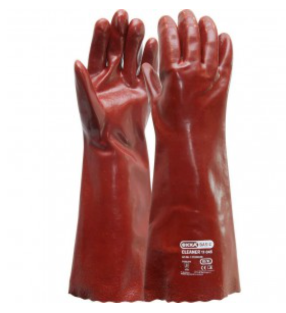 HANDSCHOEN PVC ROOD LENGTE 45CM CAT3 REF:1.17.045.00