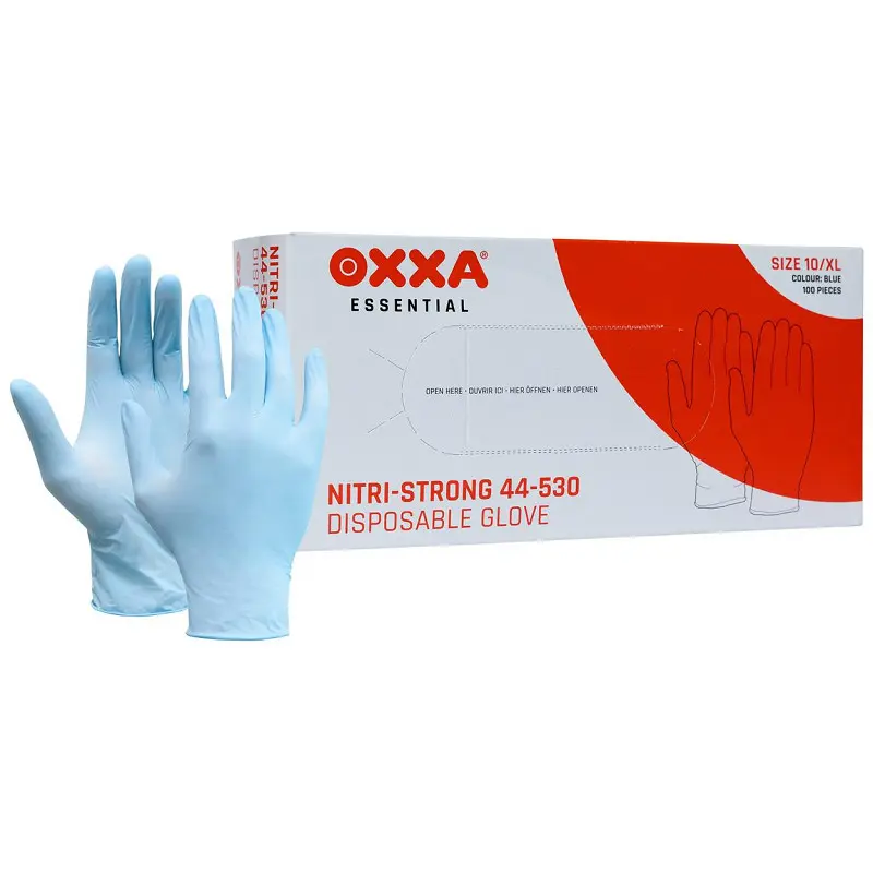 HANDSCHOEN NITRI-STRONG 44-530,BLAUW, 9/L REF:1.44.530.09 OXXA 