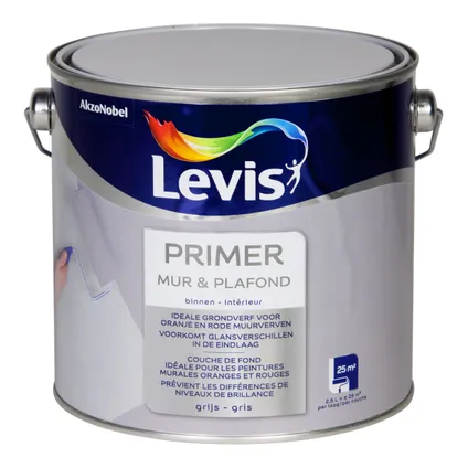 LV PRIMER MUR & PLAFOND GRIJS 2,5 L REF:LV5073500 LEVIS