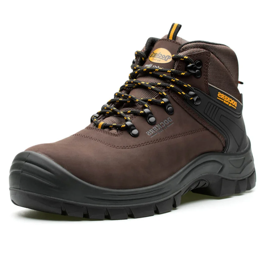VEILIGHEIDSCHOENEN MAGIC HIGH BROWN S3 44 REF:402447 DOCKERS