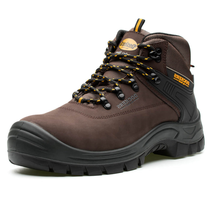 VEILIGHEIDSCHOENEN MAGIC HIGH BROWN S3 44 REF:402447 DOCKERS
