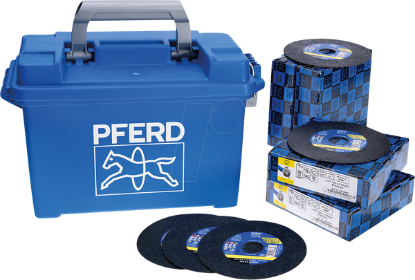 SET VAN 100 DOOSLIJPSCHIJVEN EHT 125-1.0 START STEELOX IN KOFFER REF:69902459 PFERD