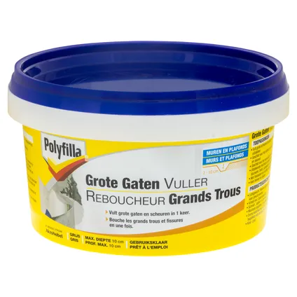 PF GROTE GATENVULLER PASTA 500 G REF:PF5083040 POLYFILLA