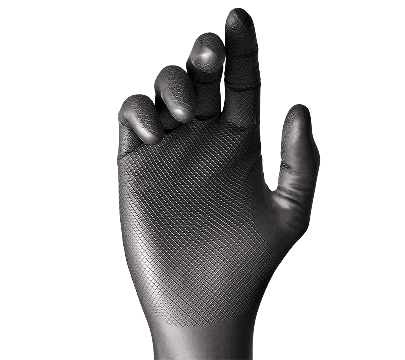 GRIPPAZ 246 NITRILE ZWART - MAAT 10 / 0,15 MM / PRIJS PER 50 ST. REF:SX 7846N10 SECURX