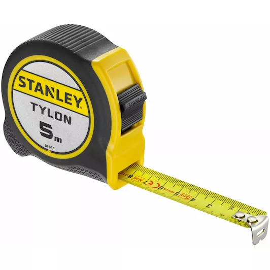 ROLMETER TYLON TAPE 5M 19MM REF:0-30-697 STANLEY