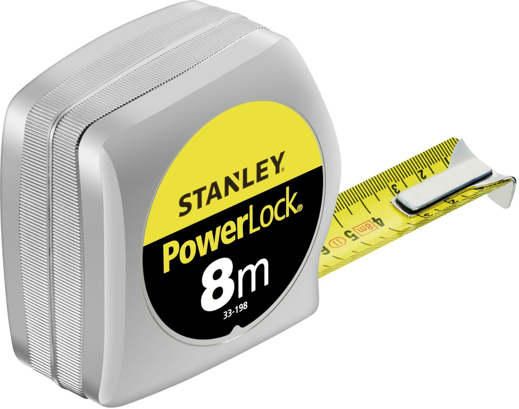 POWERLOCK ROLMETER 8 M - 25MM 0-33-198