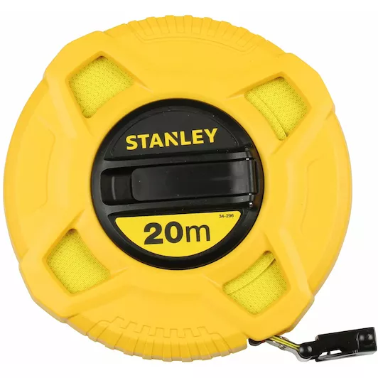 GESLOTEN LANDMETER FIBERGLAS 20M - 12MM REF:0-34-296 STANLEY