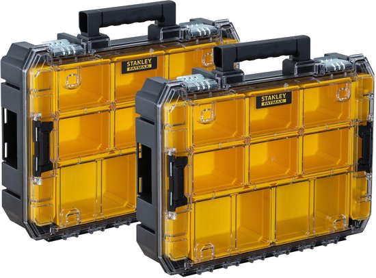 SET PRO-STACK ORGANISER TWINPACK REF:FMST82967-9 STANLEY