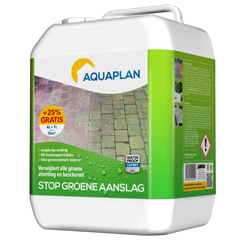 STOP GROENE AANSLAG 4 L+25% REF:02798004 AQUAPLAN
