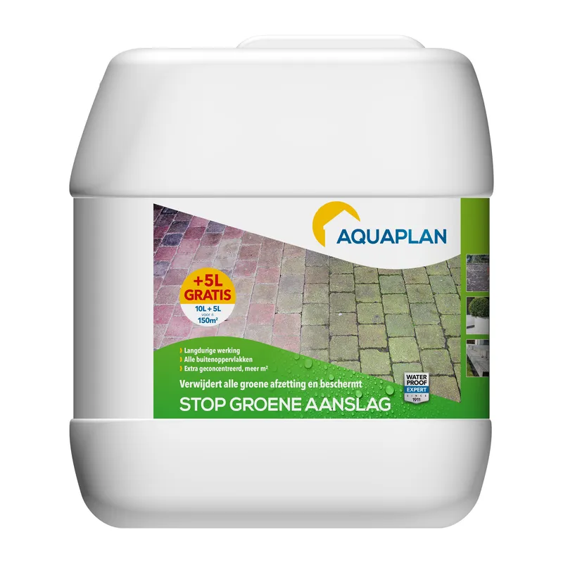 STOP GROENE AANSLAG 10 L + 5 L REF:02798010 AQUAPLAN