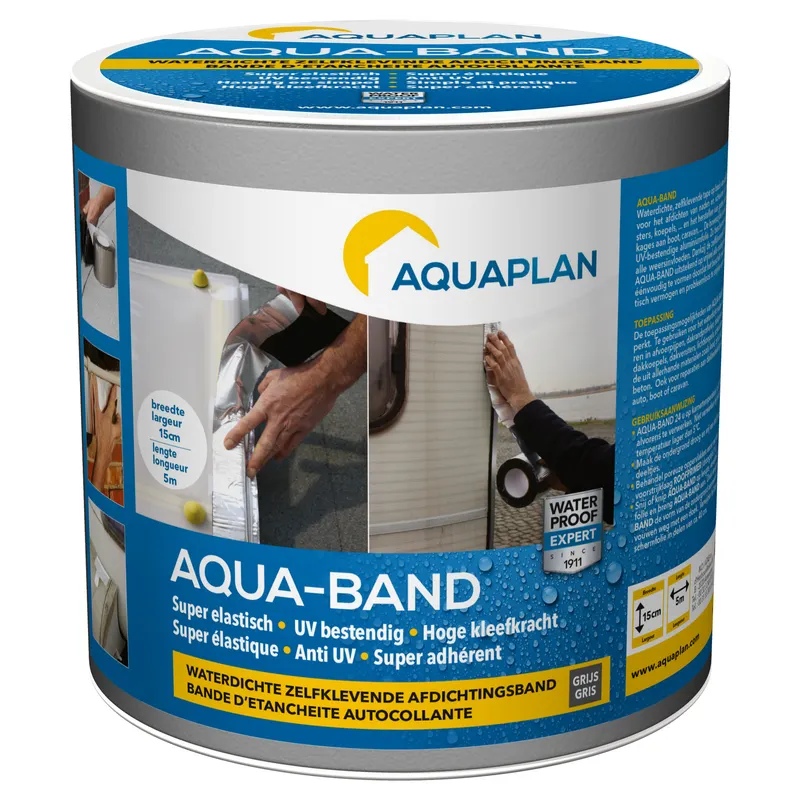 AQUA-BAND GRIJS AFDICHTINGSBAND 5MX15CM REF:05428901 AQUAPLAN