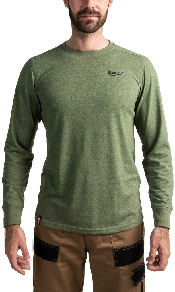 HTLSGN M HYBRID SHIRT LONG SLEEVE GROEN M - 1 STUK REF: 4932492999 MILWAUKEE
