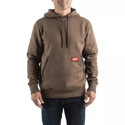 WORK HOODIE MIDWEIGHT BRUIN XXL - 1 STUK REF: 4932493135 MILWAUKEE