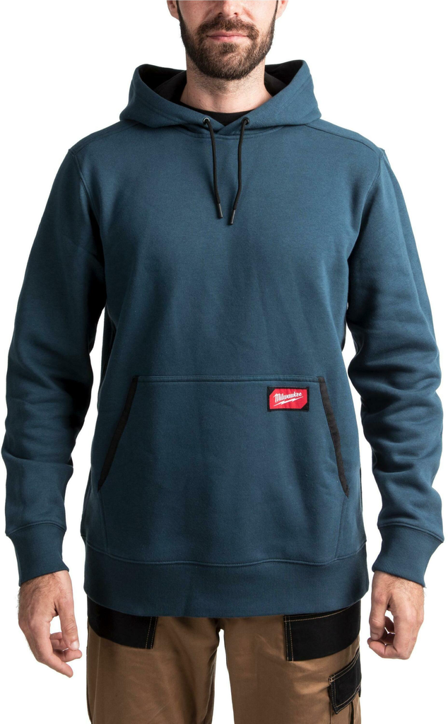 WORK HOODIE MIDWEIGHT BLAUW XL - 1 STUK REF: 4932493129 MILWAUKEE