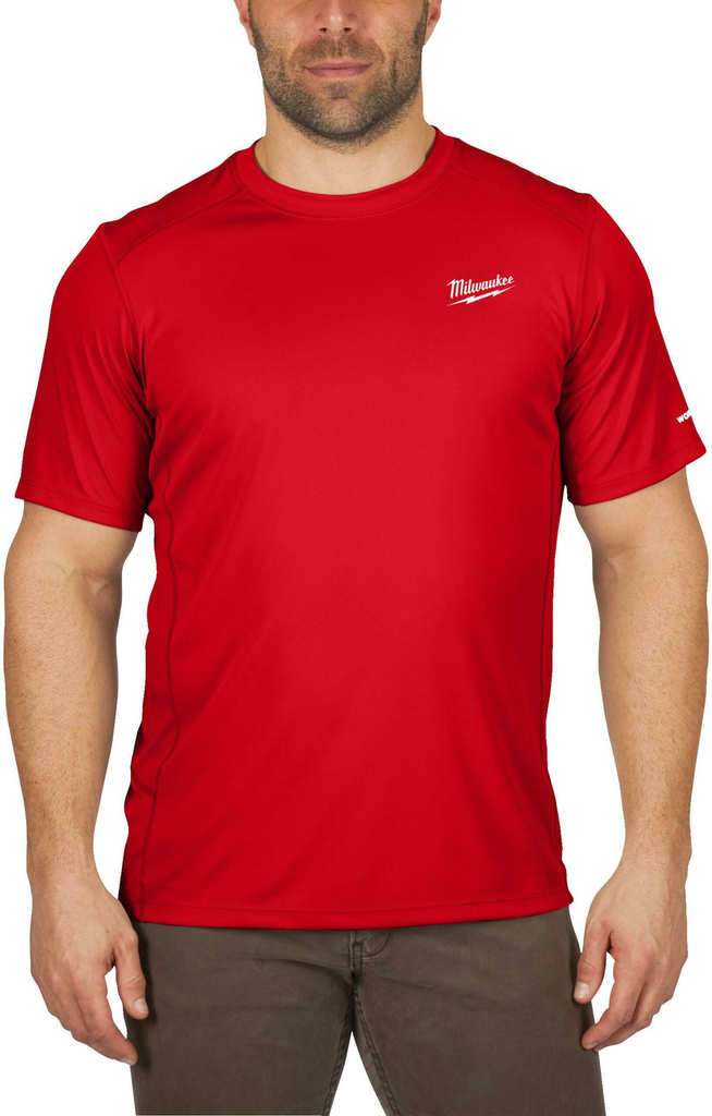 WWSSRD XL WARM WEATHER T-SHIRT ROOD XL - 1 STUK REF: 4932493071 MILWAUKEE