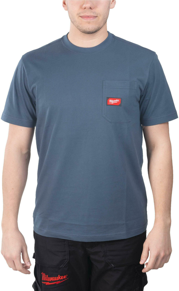 WTSSBLU L WORK T-SHIRT BLAUW L - 1 STUK REF: 4932493015 MILWAUKEE