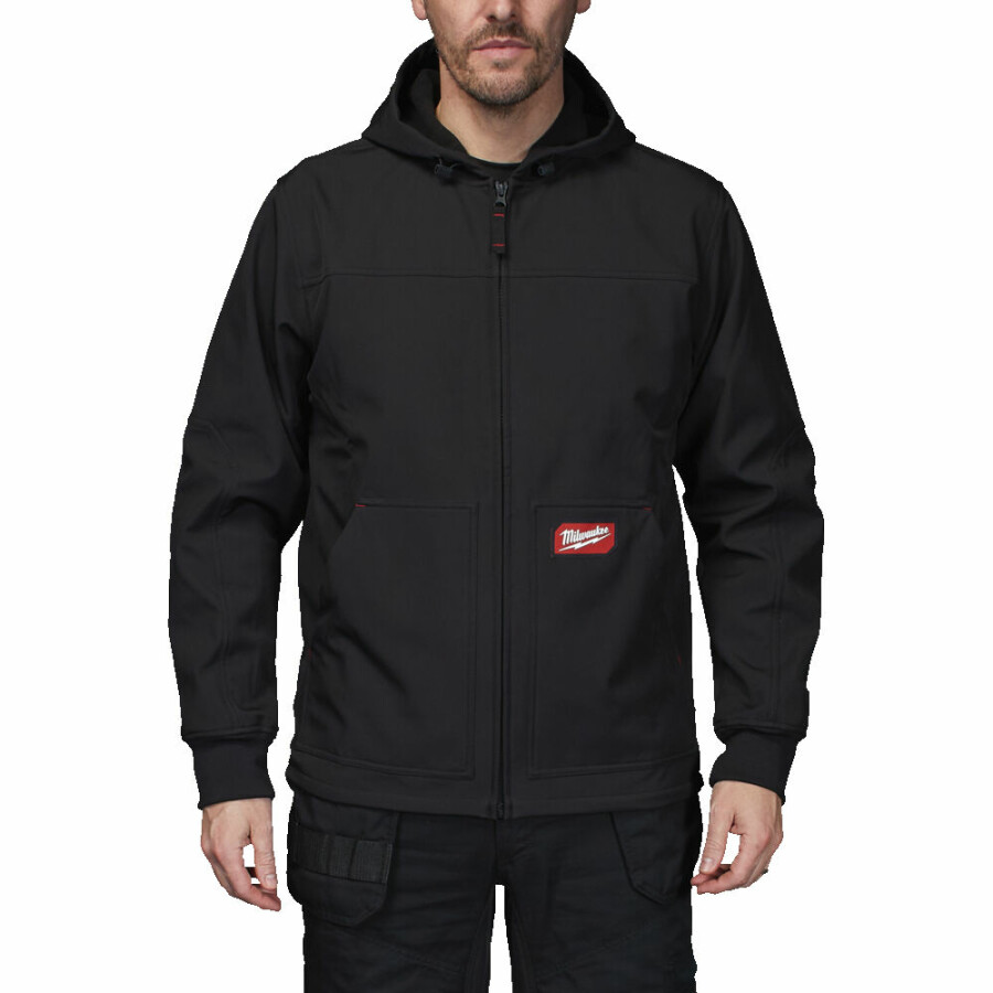FREEFLEX™ HOODED SOFTSHELL JACK ZWART L SJ BL MT: L REF:4932498273 MILWAUKEE