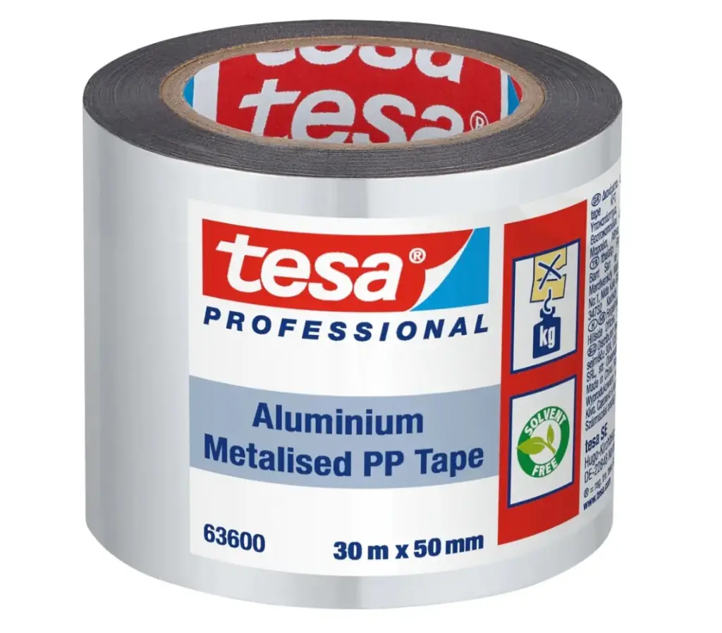 PP ALUMINIUM TAPE SMALL CORE 30MX50MM(63600) REF:63600-00000-00 TESA 