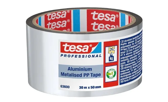 PP ALUMINIUM TAPE  NORMAL CORE 30MX50MM(63600) REF:63600-00001-00 TESA 